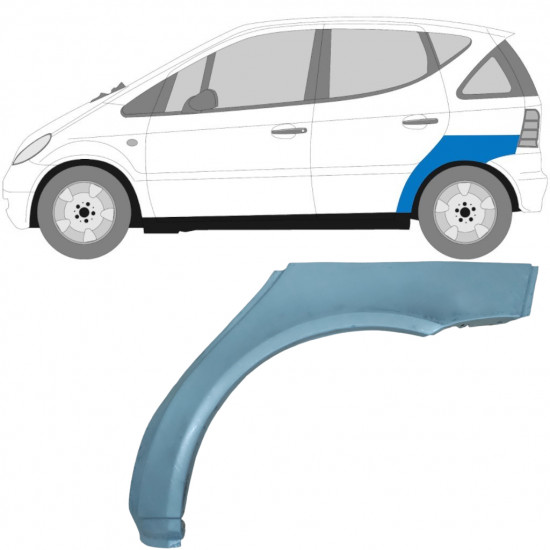 Lem zadného blatníka pre Mercedes A-class 1997-2004 / Ľavý 5756