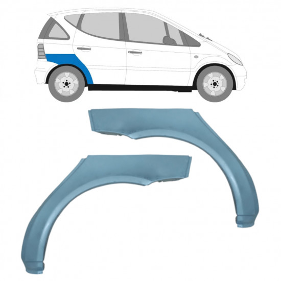 Lem zadného blatníka pre Mercedes A-class 1997-2004 / Ľavá+Pravá / Sada 10479