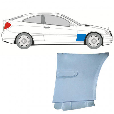 Opravný plech predného blatníka pre Mercedes CL203 2000-2008 / Pravá 12696