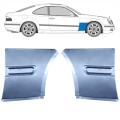 Opravný plech predného blatníka pre Mercedes CLK W208 1997-2003 / Ľavá+Pravá / Sada 11956