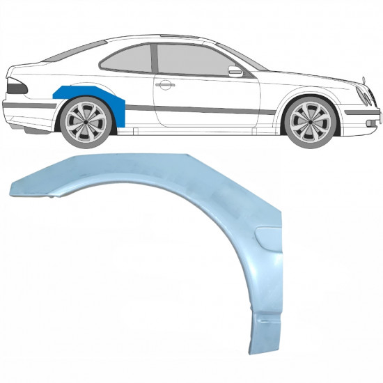 Lem zadného blatníka pre Mercedes CLK 1997-2003 / Pravá 5932