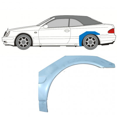 Lem zadného blatníka pre Mercedes CLK A208 1997-2003 / Ľavý / CABRIO 7689