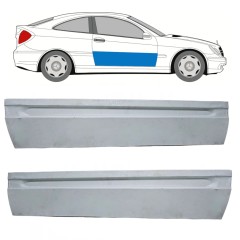 Opravný plech dverí pre Mercedes CL-Class 203 2000-2008 / Ľavá+Pravá / Sada 10689