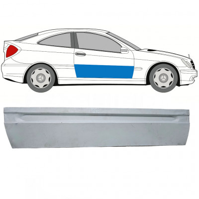 Opravný plech dverí pre Mercedes CL203 2000-2008 / Pravá 8002