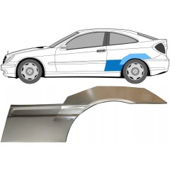 Lem zadného blatníka pre Mercedes CL-Class 203 2000-2008 / Ľavý / Sada 10008