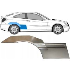 Lem zadného blatníka pre Mercedes CL-Class 203 2000-2008 / Pravá / Sada 10007