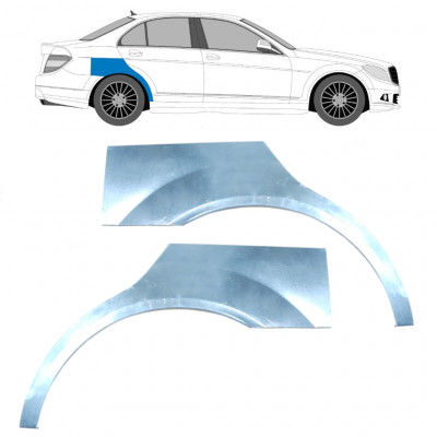 Lem zadného blatníka pre Mercedes C-class 2007-2014 / Ľavá+Pravá / Sada 10410