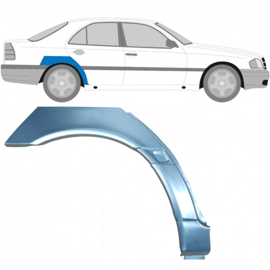 Lem zadného blatníka pre Mercedes C-class 1993-2001 / Pravá 6715