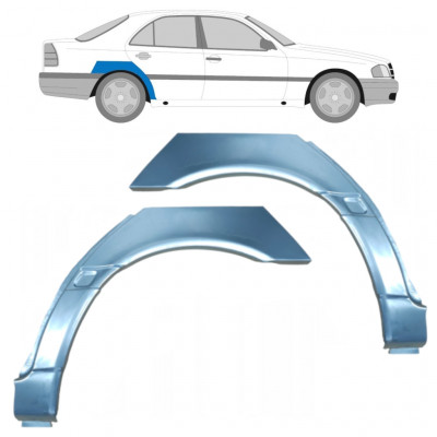 Lem zadného blatníka pre Mercedes C-class 1993-2001 / Ľavá+Pravá / Sada 10414