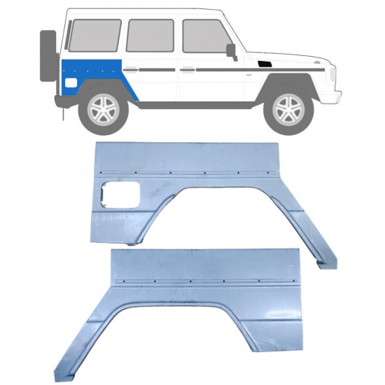 Lem zadného blatníka pre Mercedes G-Class 1992- / Ľavá+Pravá / Sada 9179