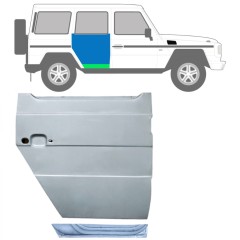 Opravný plech zadných dverí vnútorný + vonkajší pre Mercedes G-Class W460 W461 W463 1979- / Pravá / Sada 12037