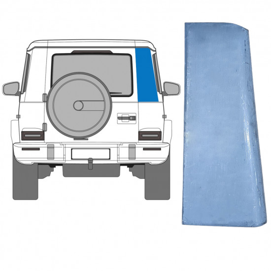 Opravný plech zadného rohu pre Mercedes G-Class 1979- / Pravá 8909
