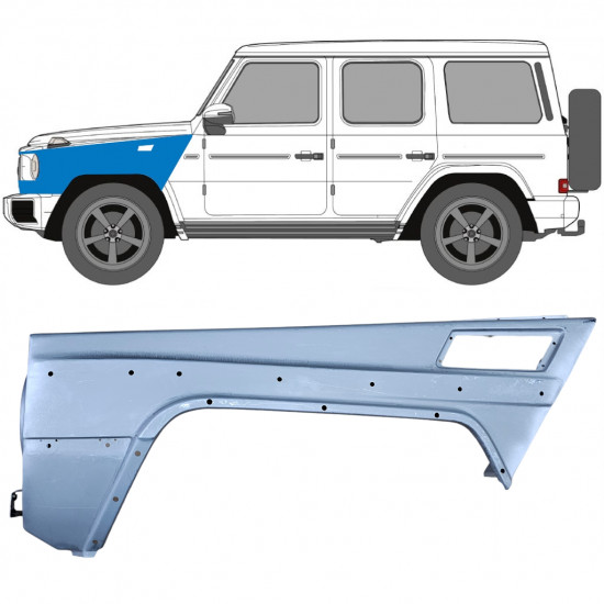 Predný blatník pre Mercedes G-Class W463 1997- / Ľavý 6522