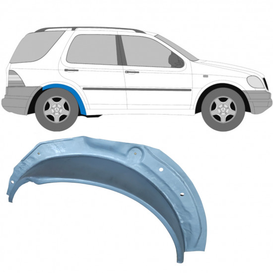 Vnútorná oprava zadného blatníka pre Mercedes M-class 1998-2005 / Pravá 5144