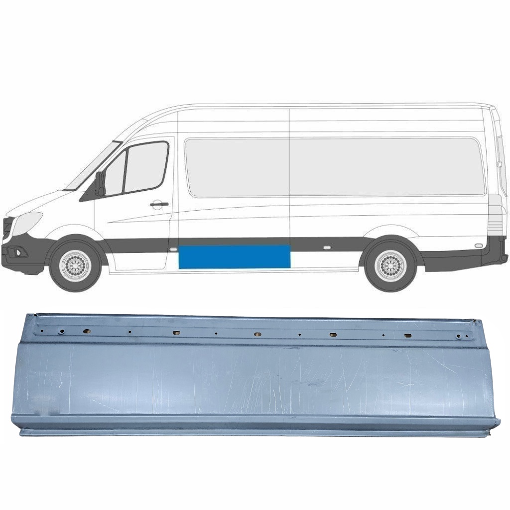 Opravný Plech Boku Pre Mercedes Sprinter 2006- / Ľavý 5969