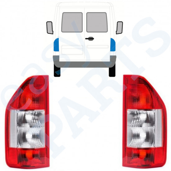 Zadná lampa pre Mercedes Sprinter 2003-2006 / Ľavá+Pravá / Sada 9771