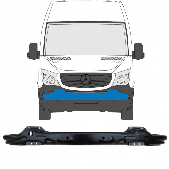 Výstuha predného nárazníka / Nosník pre Mercedes Sprinter 2013-2018 9018