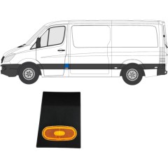 Bočná lišta predného stĺpika so svetlom pre Mercedes Sprinter 2006-2018 / Ľavý / Sada 10684
