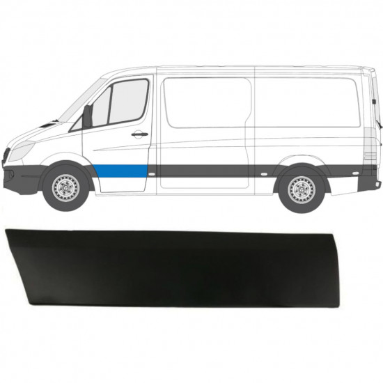 Lišta predných dverí pre Mercedes Sprinter 2006- / Ľavý 7222