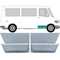 Opravný plech predných dverí pre Mercedes T1 207-410 1977-1995 / Sada 11851