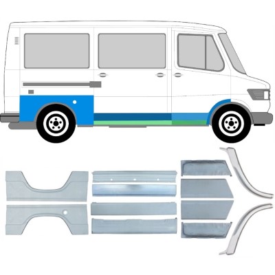 Opravný plech sada pre Mercedes T1 207-410 1977-1995 / Ľavá+Pravá / 6714
