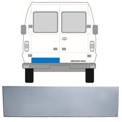 Opravný plech zadných dverí nízky pre Mercedes T1 207-410 1977-1995 / Vľavo = Vpravo (symetrické) 16229