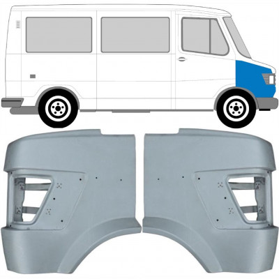 Predný blatník pre Mercedes T1 1977-1996 / Ľavá+Pravá / Sada 9562