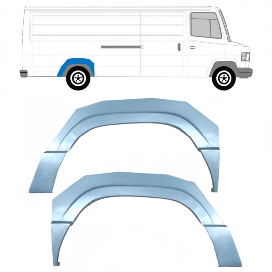 Lem zadného blatníka pre Mercedes T2 1986-1996 / Sada 12031