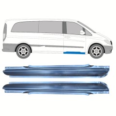 Opravný plech prahu predných dverí pre Mercedes Vito W639 2003-2014 / Ľavá+Pravá / Sada 9785