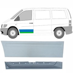 Opravný plech predných dverí vnútorný + vonkajší pre Mercedes Vito I W638 1996-2003 / Ľavý / Sada 9790