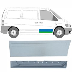 Opravný plech predných dverí vnútorný + vonkajší pre Mercedes Vito I W638 1996-2003 / Pravá / Sada 9789