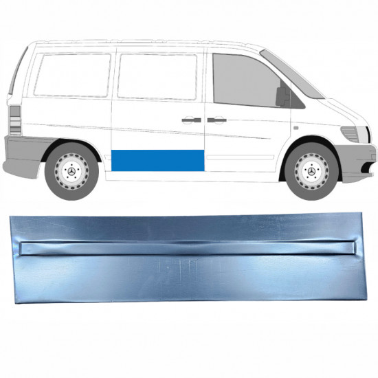 Opravný plech posuvných dverí vonkajší pre Mercedes Vito 1996-2003 / Pravá 8279