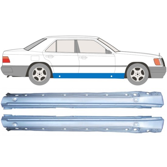 Kompletný prah pre Mercedes E-Class W124 1984-1996 / Ľavá+Pravá / Sada 9294