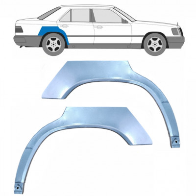 Lem zadného blatníka pre Mercedes W124 1984-1996 / Ľavá+Pravá / Sada 9160