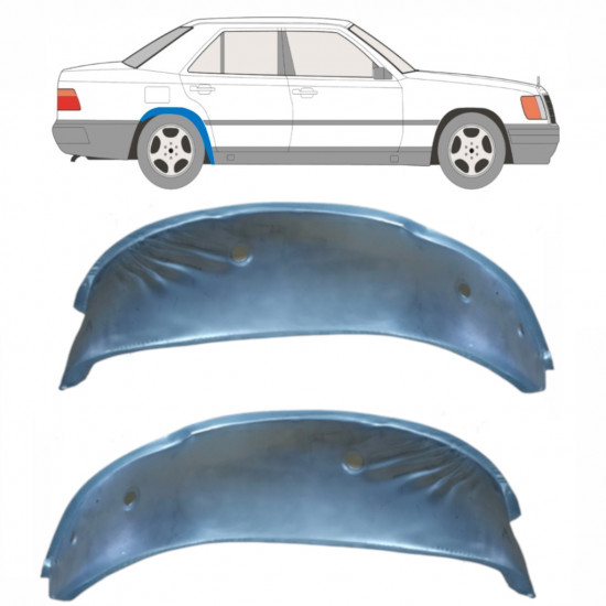 Vnútorná oprava zadného blatníka pre Mercedes W124 1984- / Ľavá+Pravá / Sada 10596