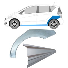 Opravný plech prahu + zadného blatníka pre Mercedes A-Class W169 2004-2012 / Ľavý / Sada 11315