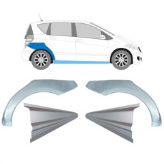 Opravný plech prahu + zadného blatníka pre Mercedes A-Class W169 2004-2012 / Sada 11316