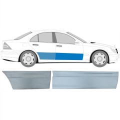 Opravný plech predných + zadných dverí pre Mercedes C-Class W203 2000-2007 / Pravá / Sada 10673