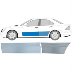 Opravný plech predných + zadných dverí pre Mercedes C-Class W203 2000-2007 / Ľavý / Sada 10674