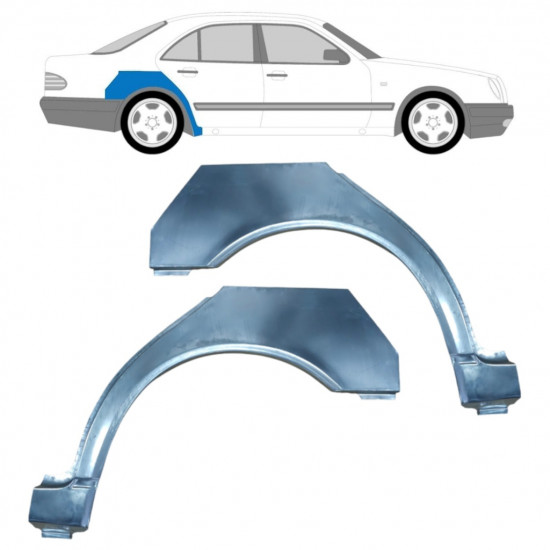 Lem zadného blatníka pre Mercedes E-class 1995-2003 / Ľavá+Pravá / Sada 9456