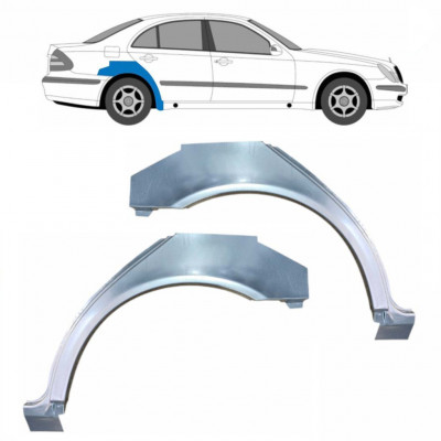 Lem zadného blatníka pre Mercedes E-class 2002-2009 / Ľavá+Pravá / Sada 10644