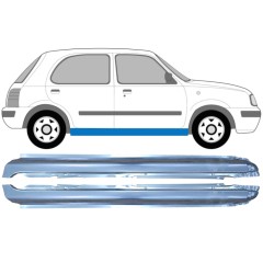 Kompletný prah pre Nissan Micra K11 1992-2003 / Ľavá+Pravá / Sada 9640