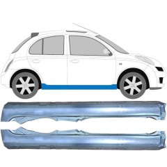 Kompletný prah pre Nissan Micra K12 2002-2010 / Ľavá+Pravá / Sada 9628