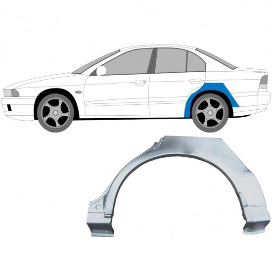 Lem zadného blatníka pre Mitsubishi Galant 1996-2003 / Ľavý 6337