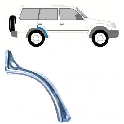 Lem zadného blatníka pre Mitsubishi Pajero 1991-1999 / Pravá 8986