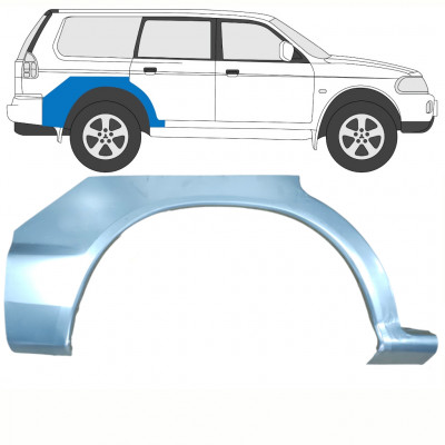 Lem zadného blatníka pre Mitsubishi Pajero Sport 1996-2008 / Pravá 8081