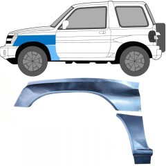 Opravný plech predného blatníka pre Mitsubishi Pajero Pinin 1998-2007 / Ľavý / Sada 10056