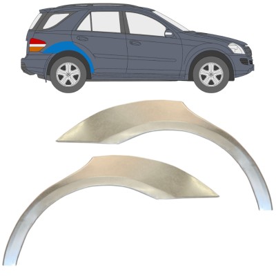 Lem zadného blatníka pre Mercedes-Benz M-Class ML W164 2005-2011 / Ľavá+Pravá / Sada 14931