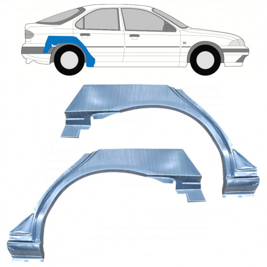 Lem zadného blatníka pre Ford Mondeo 1993-2000 / Ľavá+Pravá / Sada 9918