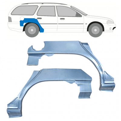 Lem zadného blatníka pre Ford Mondeo 1993-2000 / Ľavá+Pravá / Sada 9921